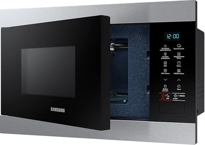 Встраиваемая микроволновая печь Samsung- MG22M8074AT/BW черный Samsung MG22M8074AT/BW черный в магазине «На диване» в Москве  — Выгодная цена