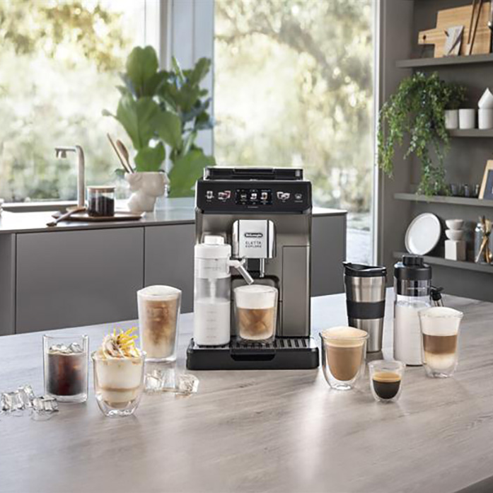 Кофемашина DeLonghi ECAM450.86.T черный/серебристый в магазине «На диване» в Москве  — Выгодная цена