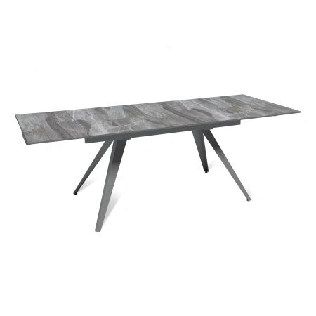 Стол раскладной Асти (140+40+40), керамика глянцевая Italian Light Grey