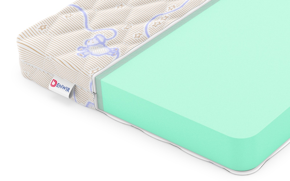 Детский матрас Denwir Baby Springless Eco Foam 10 (БЕБИ СПРИНГЛС ЭКО ФОМ 10) в магазине «На диване» в Москве  — Выгодная цена