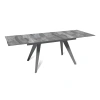 Стол раскладной Рейн (140+40+40), керамика глянцевая Italian Light Grey