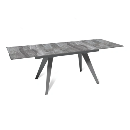 Стол раскладной Рейн (140+40+40), керамика глянцевая Italian Light Grey