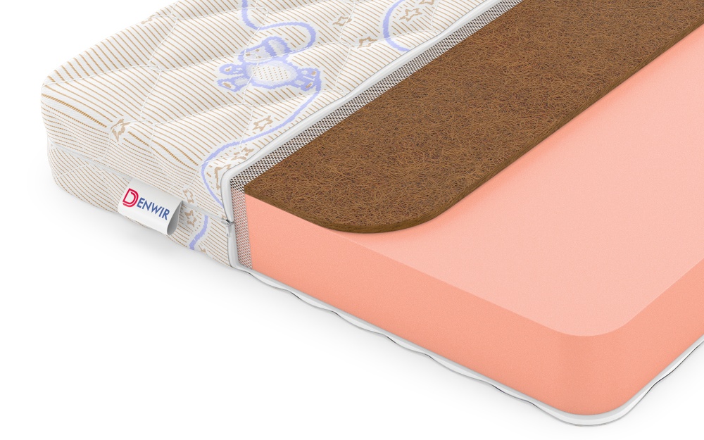 Детский матрас Denwir Baby Springless Top Foam Hard 11 (БЕБИ СПРИНГЛС ТОП ФОМ ХАРД 11) в магазине «На диване» в Москве  — Выгодная цена