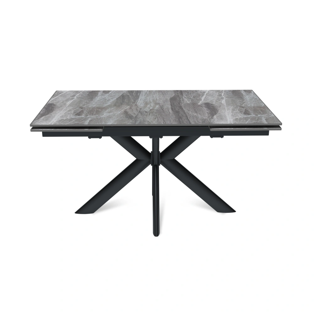 Стол раскладной Strong (140+40+40), керамика глянцевая Italian Light Grey в магазине «На диване» в Москве  — Выгодная цена