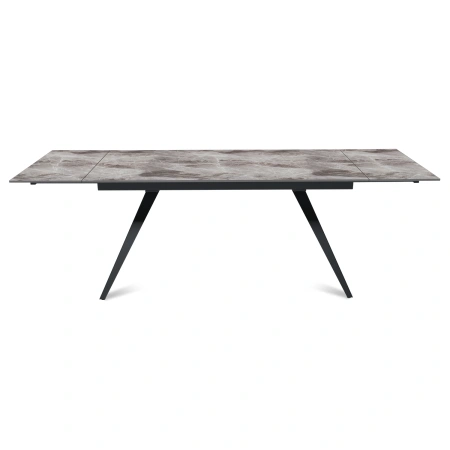 Стол раскладной Асти(160+40+40), керамика глянцевая Italian Dark Grey