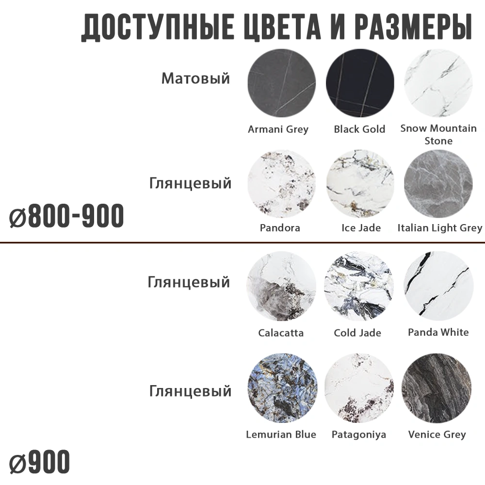 Стол круглый НИК 90, керамика матовая Black Gold в магазине «На диване» в Москве  — Выгодная цена