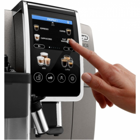 Кофемашина DeLonghi Dinamica Plus ECAM380.95.TB черный/серый в магазине «На диване» в Москве  — Выгодная цена